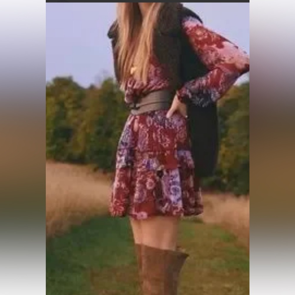 Anthropologie Maeve The Marais chiffon mini dress - Picture 4 of 14